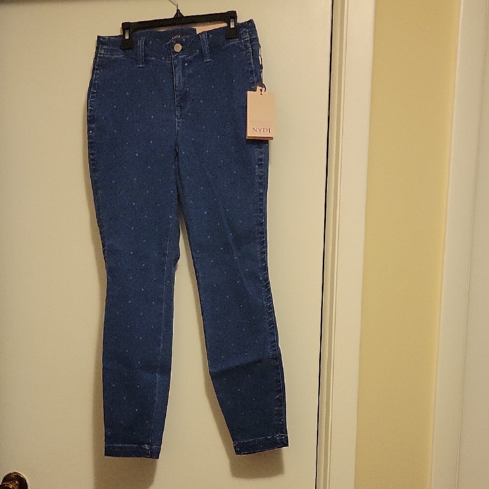 NWT: NYDJ Ami Beachside Polka Dot Jeans